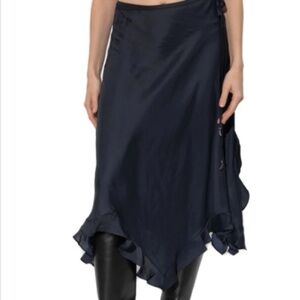 Jeto Satin Skirt Encre